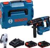 Set trapano a percussione Bosch GBH 18V-18 con batterie.