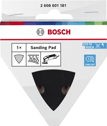 Platorello abrasivo Bosch a lunga durata per utensili multifunzione.