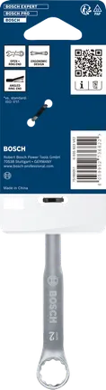 Chiave combinata Bosch da 12 mm in acciaio al cromo vanadio.