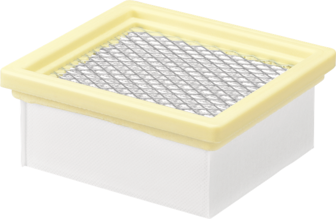 Filtro plissettato piatto Bosch PRO per aspirapolvere.