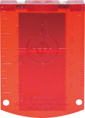 Pannello di mira per laser (rosso)