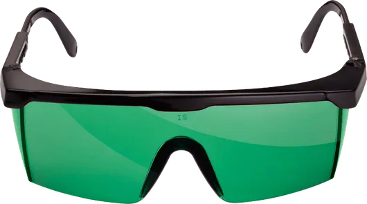 Occhiali laser Bosch , di colore verde per la visione del laser.
