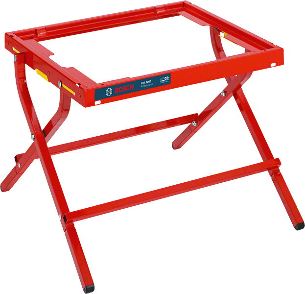 Supporto portautensili pieghevole Bosch GTA 6000 per seghe.