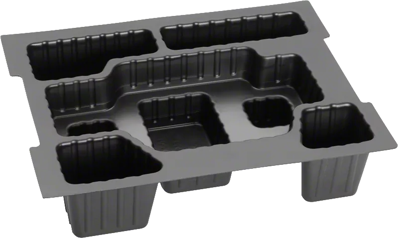 Vassoio portaoggetti Bosch per l'organizzazione di utensili e accessori.