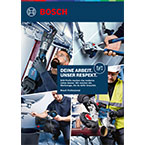 Bosch Professional Werkzeuge in Aktion, Handwerker bei Montagearbeiten.