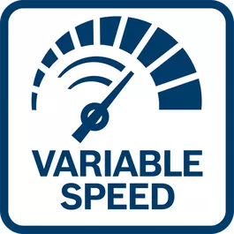 Control fácil y preciso del valor de RPM gracias a su velocidad variable