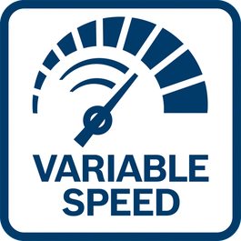 Control f&aacute;cil y preciso del valor de RPM gracias a su velocidad variable.