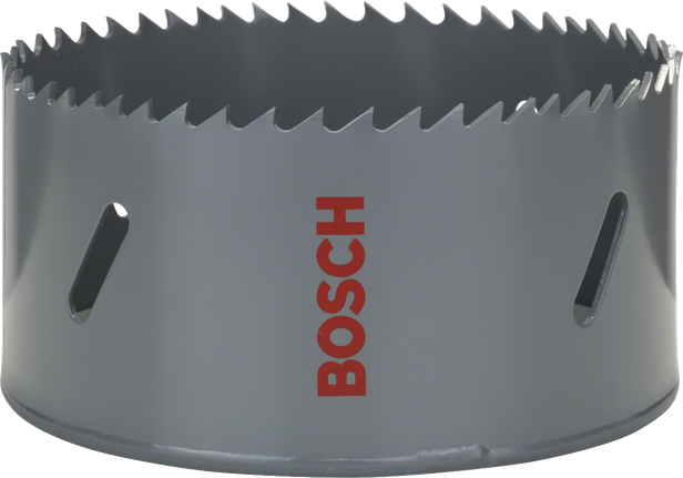 Sierra de corona bimetálica HSS Bosch de 98 mm para adaptadores estándar.