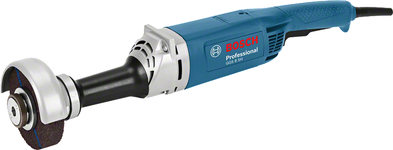 Amoladora recta Bosch GGS 8 SH para trabajos pesados.