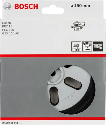 Plato de lijado suave Bosch de 150 mm.