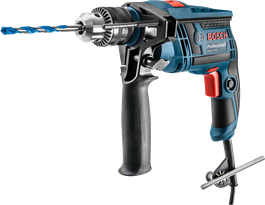 Taladro de impacto Bosch GSB 13 con potencia de entrada de 650W.