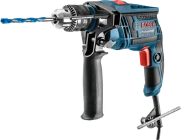 Taladro de impacto Bosch GSB 13 con potencia de entrada de 650W.