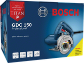 Sierra de mármol Bosch GDC 150 para corte en seco.