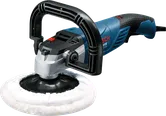 Pulidora Bosch GPO 12 CE con control de velocidad variable.