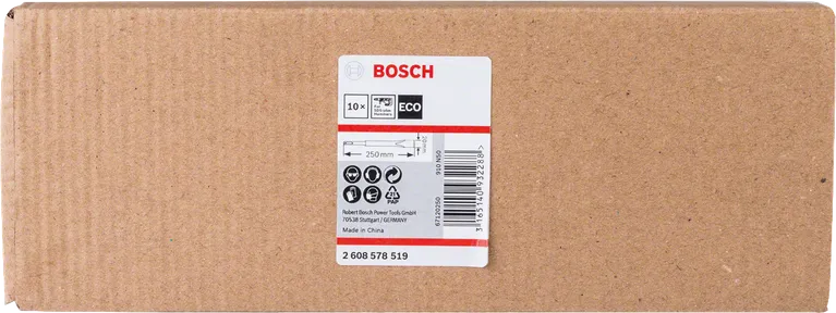 Paquete de 10 hojas de sierra ecológicas Bosch de 250 mm.