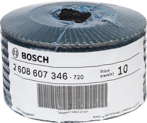 Pack de discos de láminas Bosch para amoladoras angulares, 10 piezas.