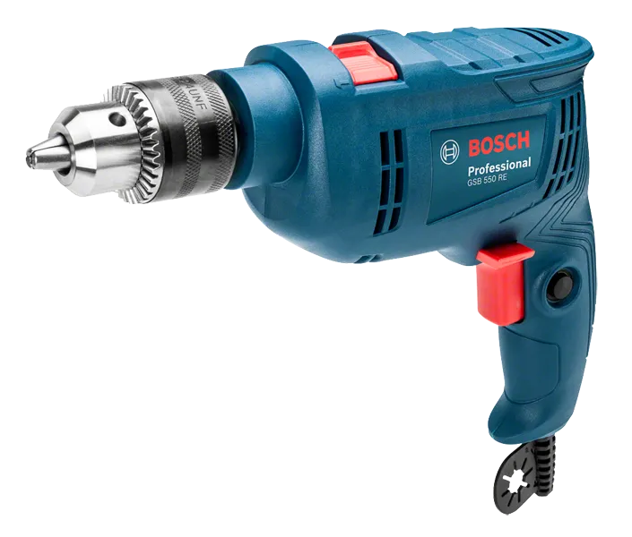 Taladro de impacto Bosch GSB 550 para hormigón y madera.