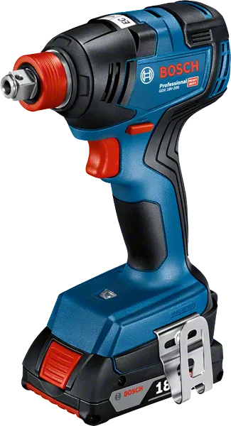 Atornillador de impacto inalámbrico Bosch GDX 18V-200, incluye batería.