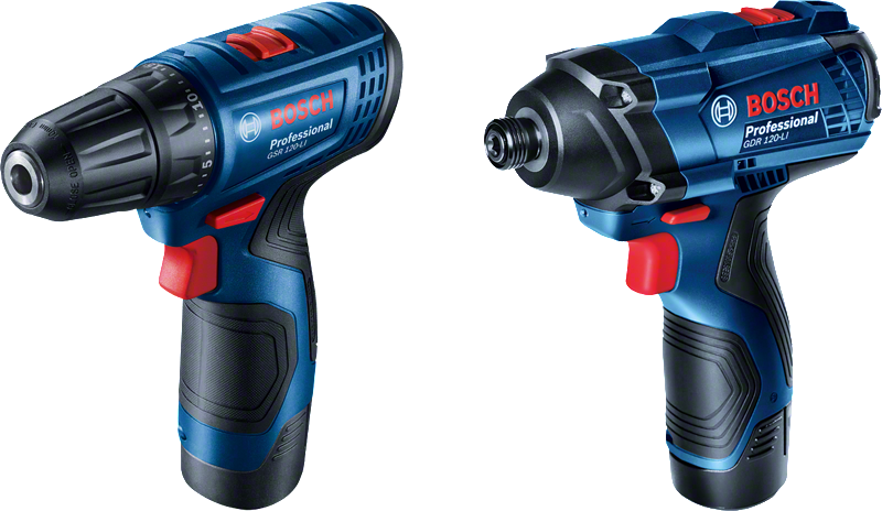 Taladro atornillador de impacto inalámbrico Bosch GSR 120-LI y GDR 120-LI.