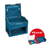 Juego de caja inteligente Bosch LS-BOXX 306 con inserto de 12 piezas.