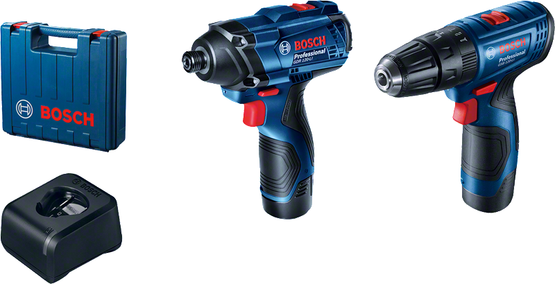 Kit combinado Bosch GSB 120-LI y GDR 120-LI con maletín.
