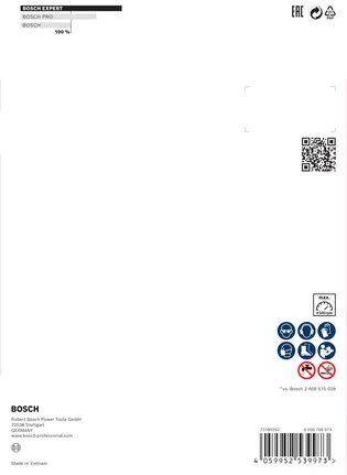 Embalaje del disco de corte de diamante multimaterial Bosch EXPERT.