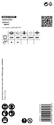 Sierra de corona Bosch EXPERT para materiales resistentes, 38 x 60 mm.