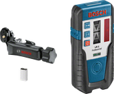 Receptor láser Bosch LR 1 con pinza y batería.