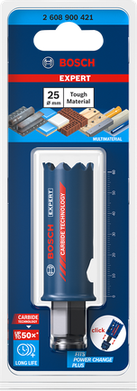 Sierra de corona Bosch EXPERT Tough Material 25×60 mm.