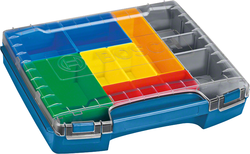 Sistema de maletín de transporte Bosch i-BOXX 72 Set 10 con compartimentos.