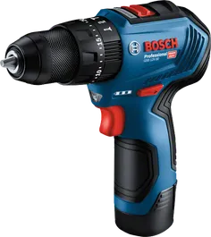 Taladro inalámbrico Bosch azul.