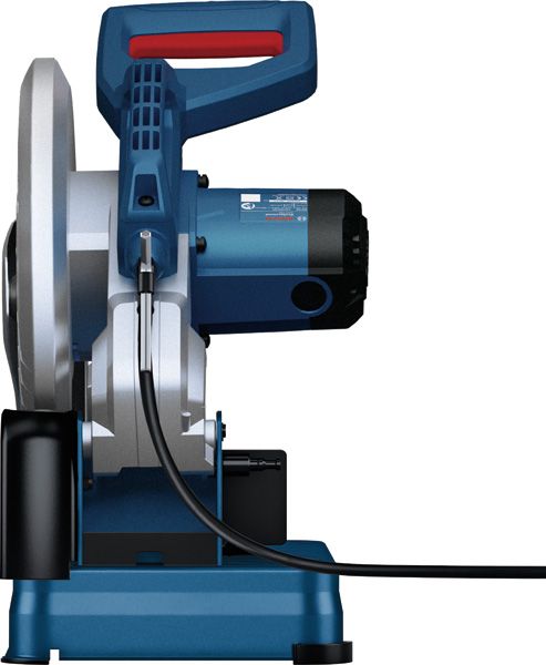 Sierra de corte de metal Bosch GCO 230 con mango ergonómico.