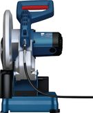 Sierra de corte de metal Bosch GCO 230 con mango ergonómico.