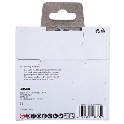 Disco de diamante multimaterial Bosch de 110 mm.