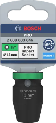 Vaso de impacto Bosch PRO de 1/2″ y 13 mm.
