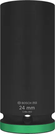 Vaso de impacto Bosch PRO de 1/2" y 24 mm de profundidad.