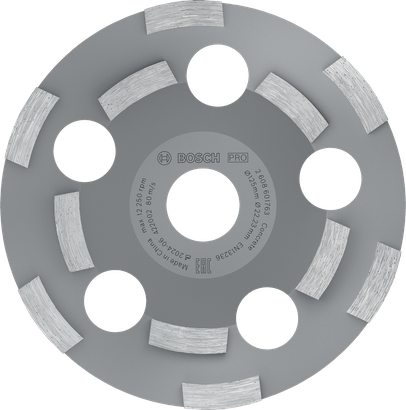 Cabezal de desbaste abrasivo Bosch PRO disco segmentado de 125 mm.
