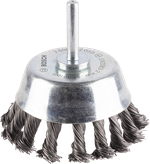 Cepillo de copa Bosch PRO Metal de alta resistencia con vástago recto.