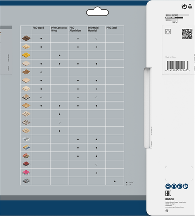 Hoja de sierra circular Bosch PRO Wood 254 x 2,5 x 25 mm.
