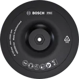 Base de soporte Bosch PRO de 125 mm con superficie de velcro.