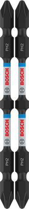 Broca de impacto de doble punta Bosch PRO para madera blanda y acero inoxidable PH2 de 110 mm.
