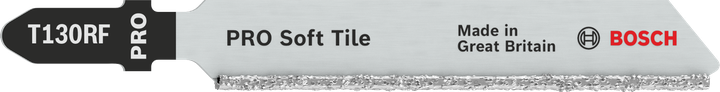 Hoja de sierra de calar Bosch PRO Soft Tile T130RF para cortar azulejos.