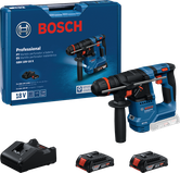 Juego de taladro percutor rotativo inalámbrico Bosch GBH 18V-18 X.