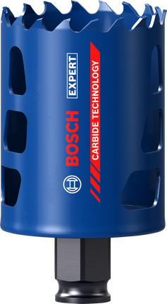Sierra de corona Bosch EXPERT Multi Material de 54 mm con tecnología de carburo.