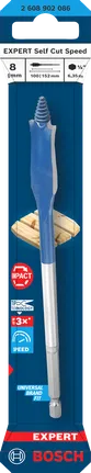 Broca plana Bosch EXPERT Self Cut Speed ​​de 8 x 152 mm.