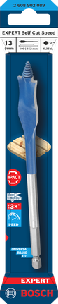 Broca de pala autocortante Bosch EXPERT de 13 mm.