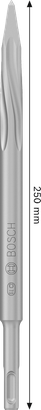 Cincel puntiagudo Bosch PRO SDS plus-5C 250 mm.