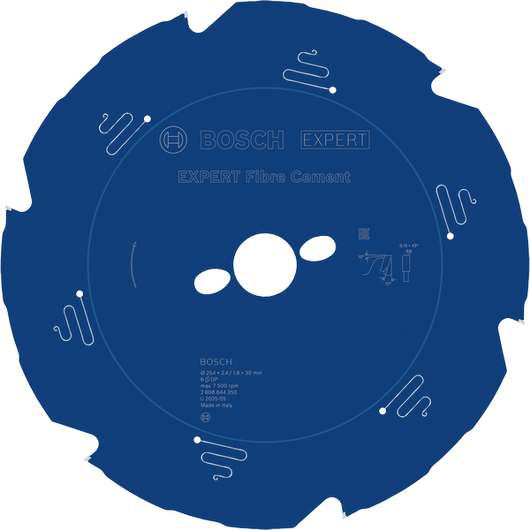 Hoja de sierra circular Bosch EXPERT para fibrocemento, 254 mm.