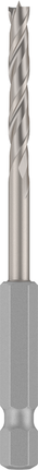 Broca Bosch PRO para madera HSS con punta de centrado de 4 mm.
