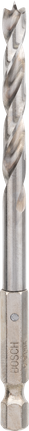 Broca Bosch PRO para madera HSS con punta de centrado de 6 mm.